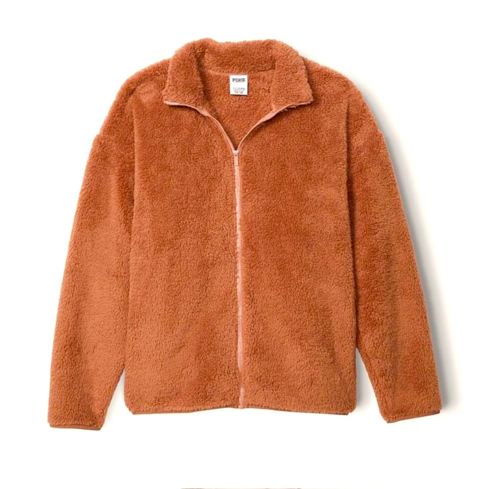 VS PINK TEDDY (Sherpa) FULL ZIP JACKET